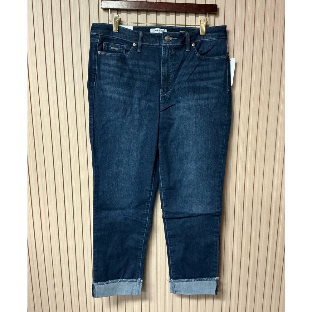 Nine West Gramercy Cropped Stretch Denim Jeans Women's Size 10